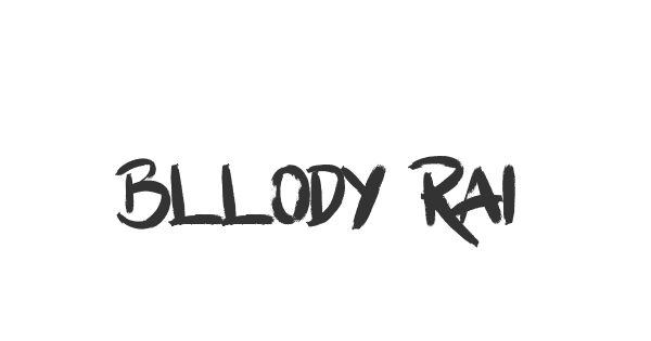 Bllody Rainan font thumb